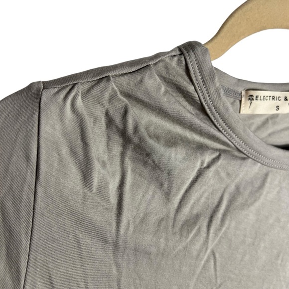 Electric & Rose Long Sleeve Gray Dress, Small - Picture 3 of 6